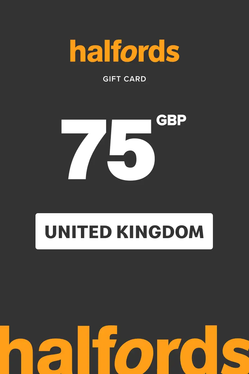 Halfords 75 GBP Gift Card (United Kingdom) - Digital Key
