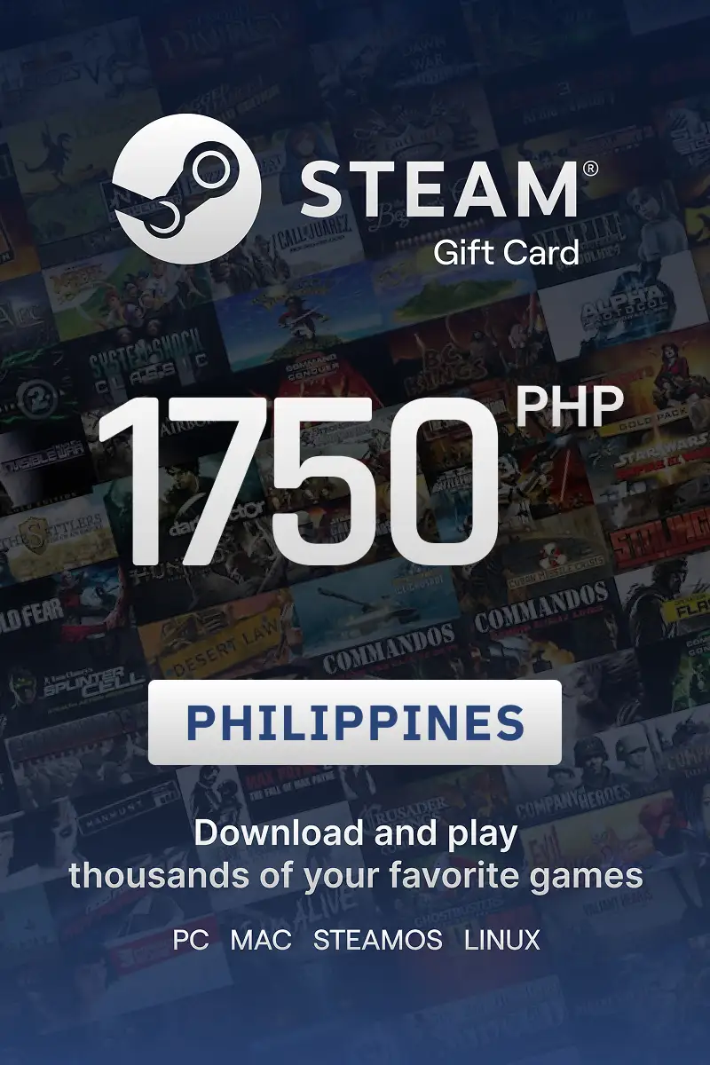 Steam Wallet 1750 PHP Gift Card (Philippines) - Digital Key