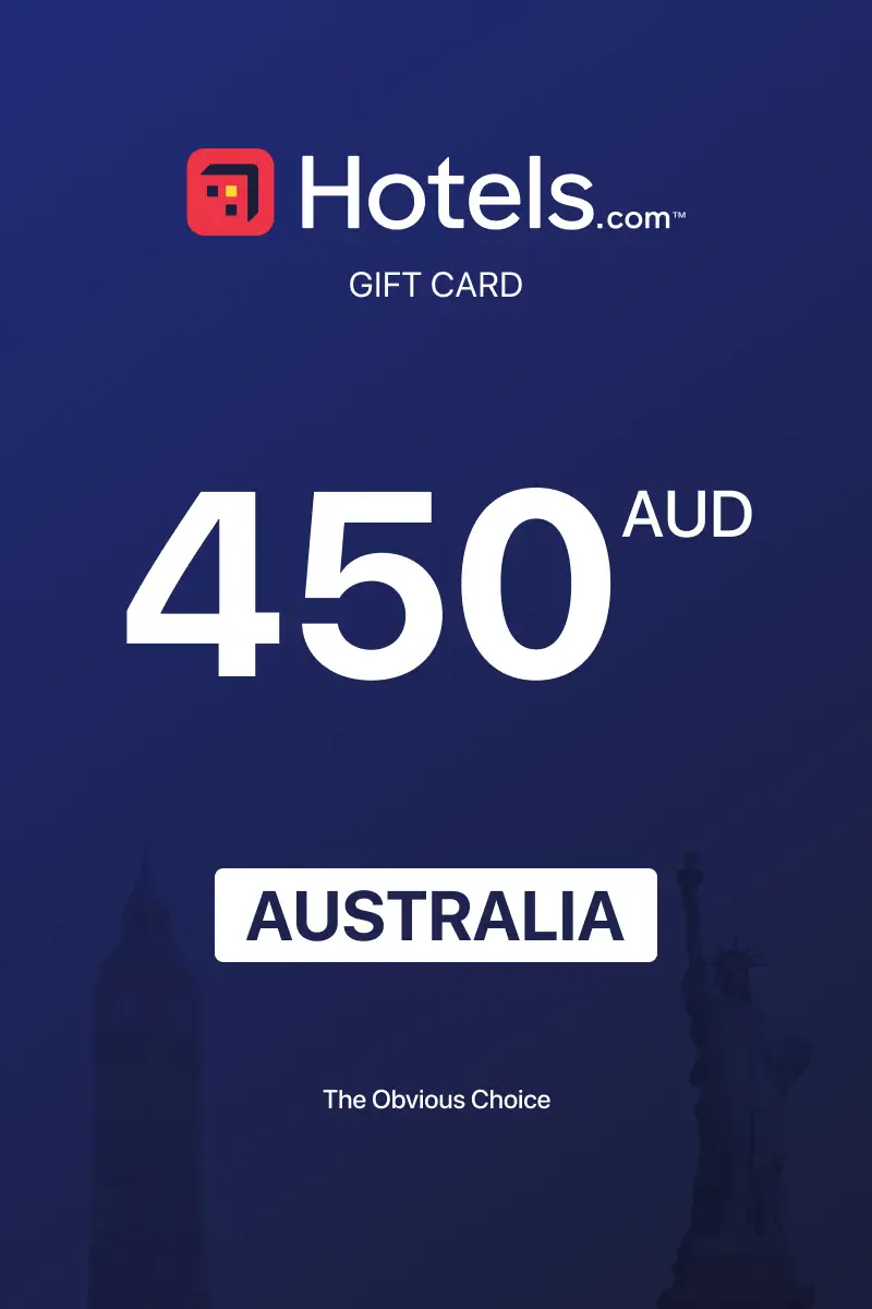 Hotels.com 450 AUD Gift Card (Australia) - Digital Key