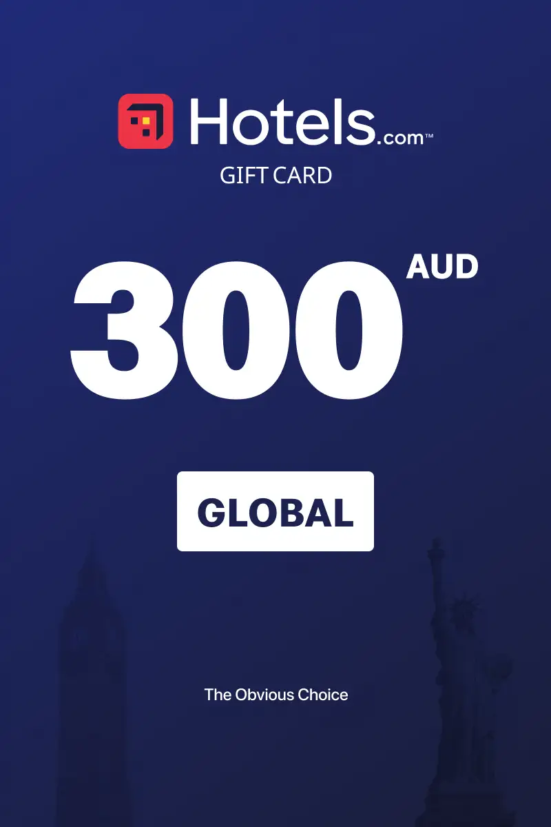 Hotels.com 300 AUD Gift Card (Global) - Digital Key