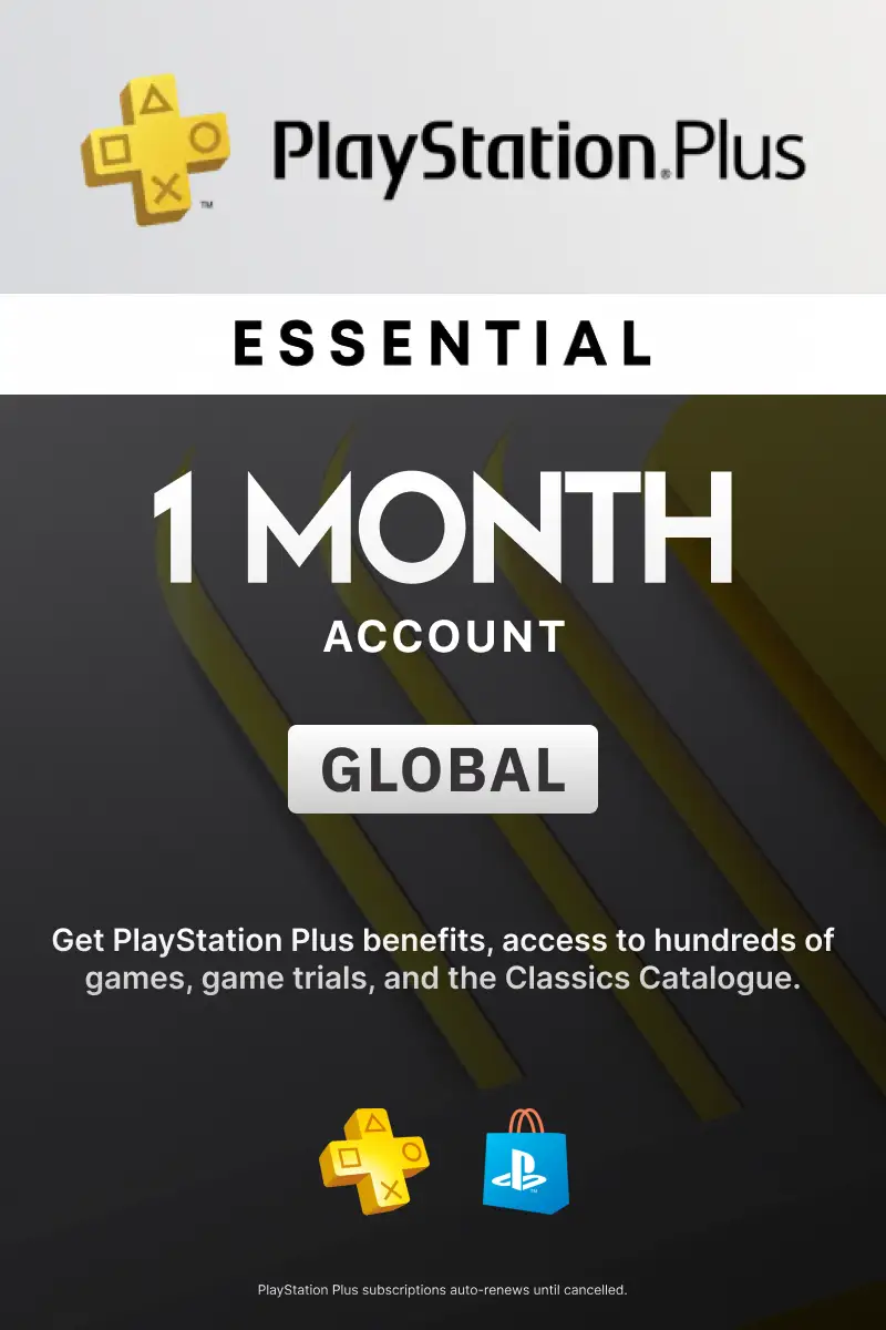PlayStation Plus Essential 1 Month Membership Global  PSN Account