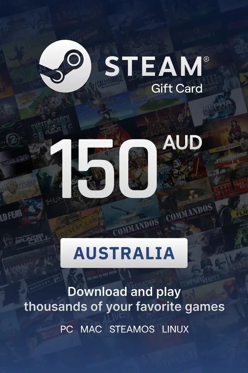 Steam Wallet 150 AUD Gift Card (Australia) - Digital Key