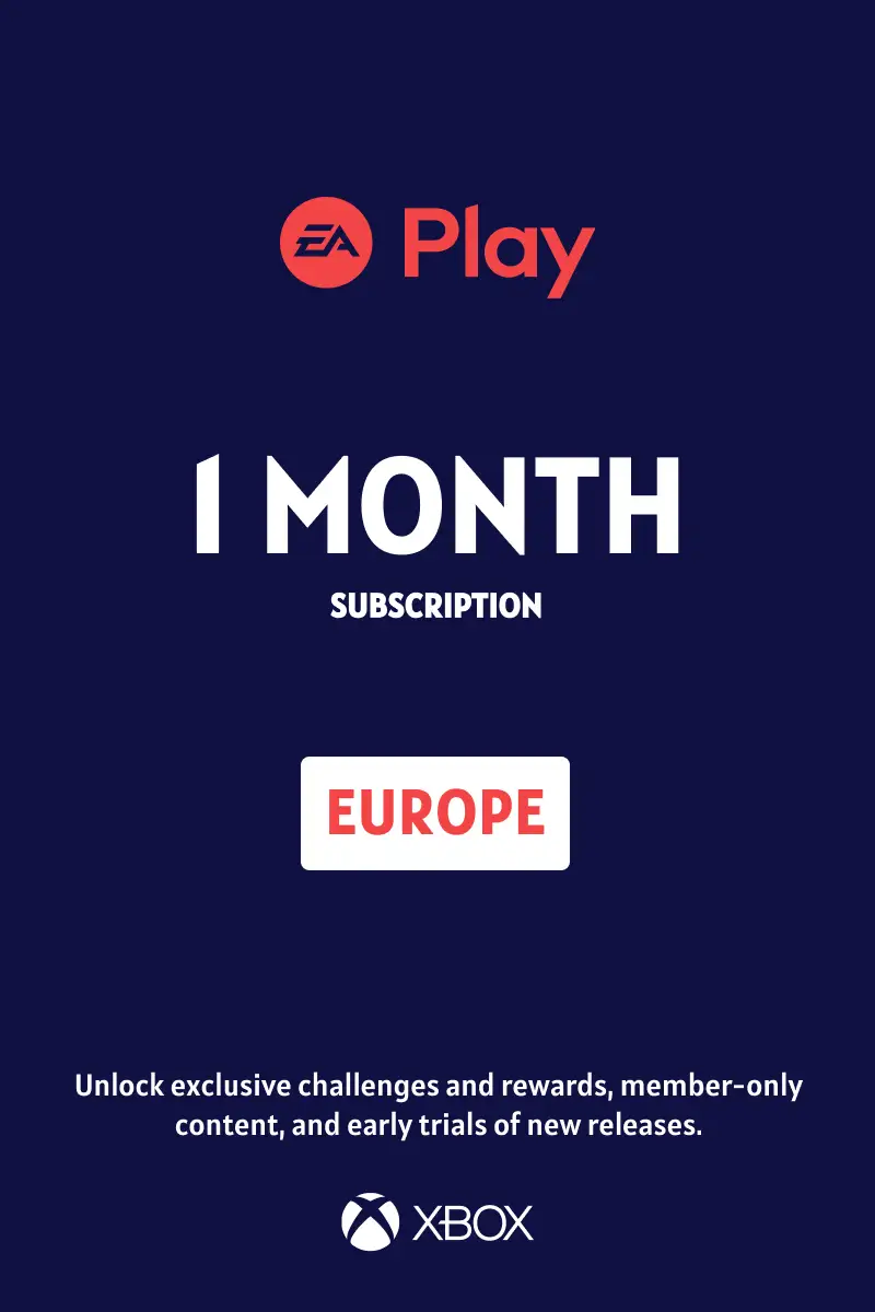 EA Play 1 Month Subscription (Europe) - Xbox Live - Digital Key
