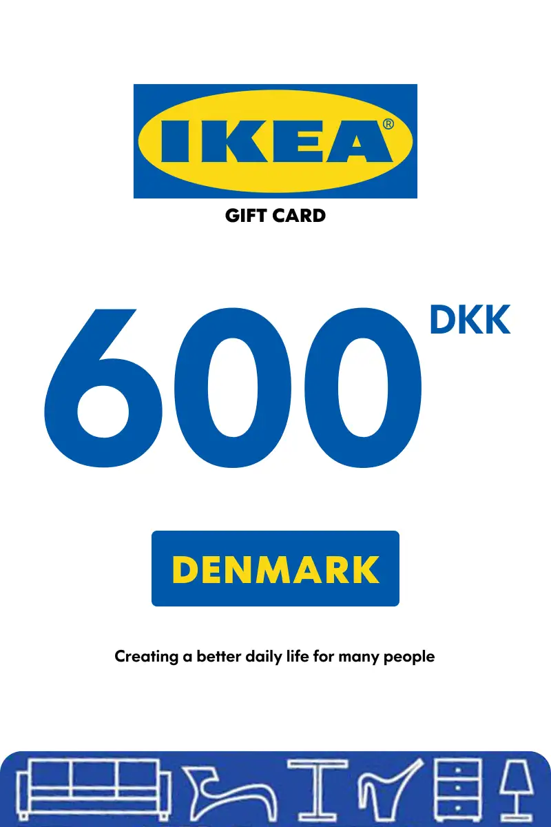 IKEA 600 DKK Gift Card (Denmark) - Digital Key