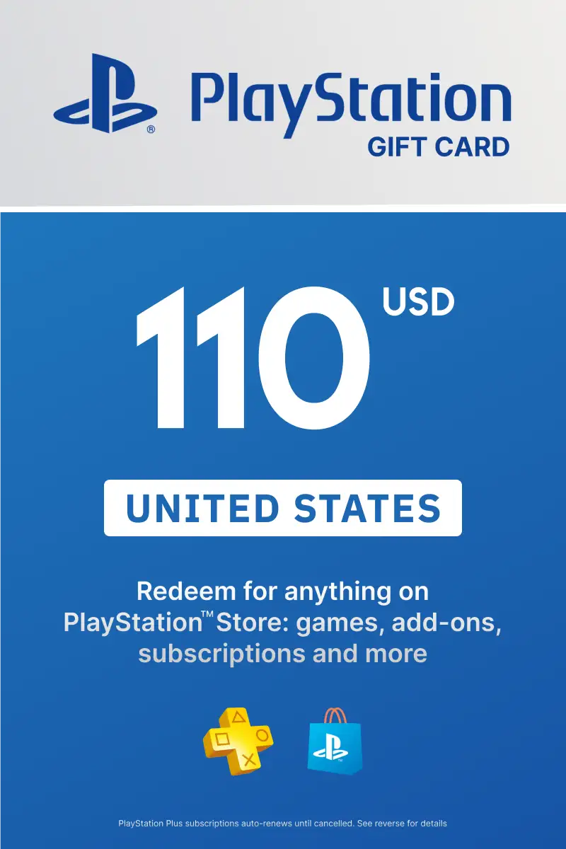 PlayStation Store 110 USD Gift Card (United States) - Digital Key