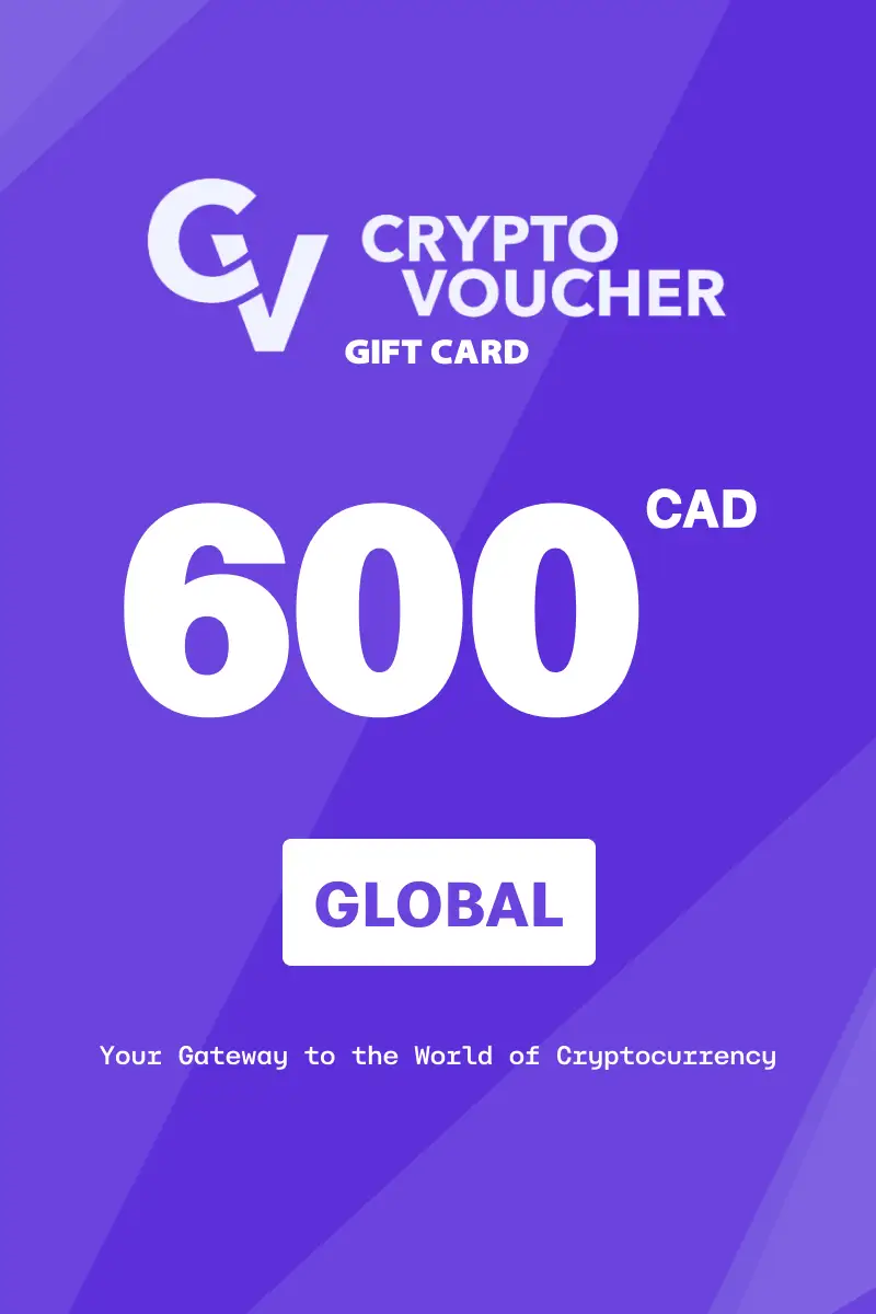 Crypto Voucher 600 CAD Gift Card (Global) - Digital Key
