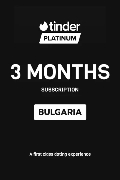 Tinder Platinum 3 Months Subscription (Bulgaria) - Digital Key