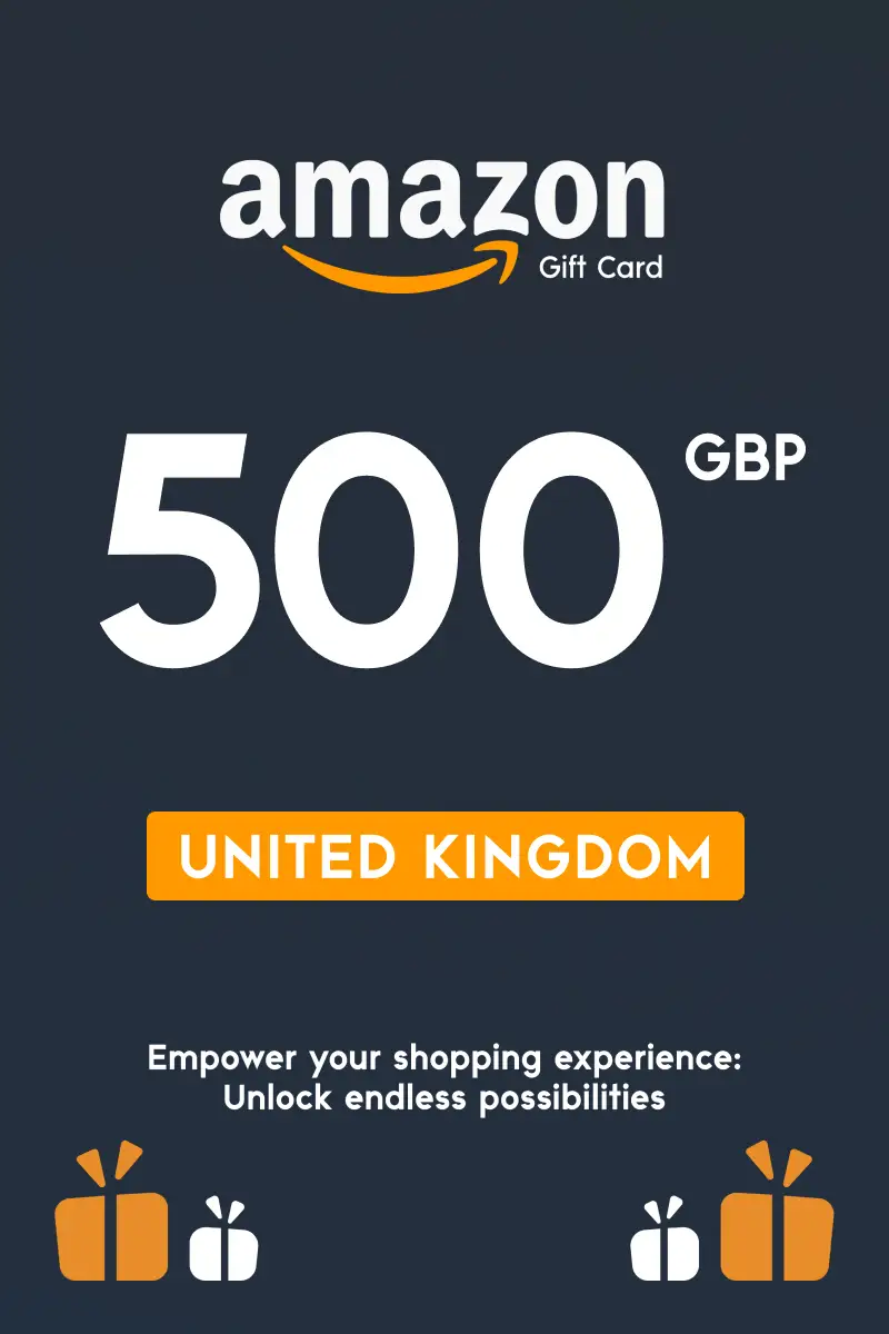 Amazon 500 GBP Gift Card (United Kingdom) - Digital Key