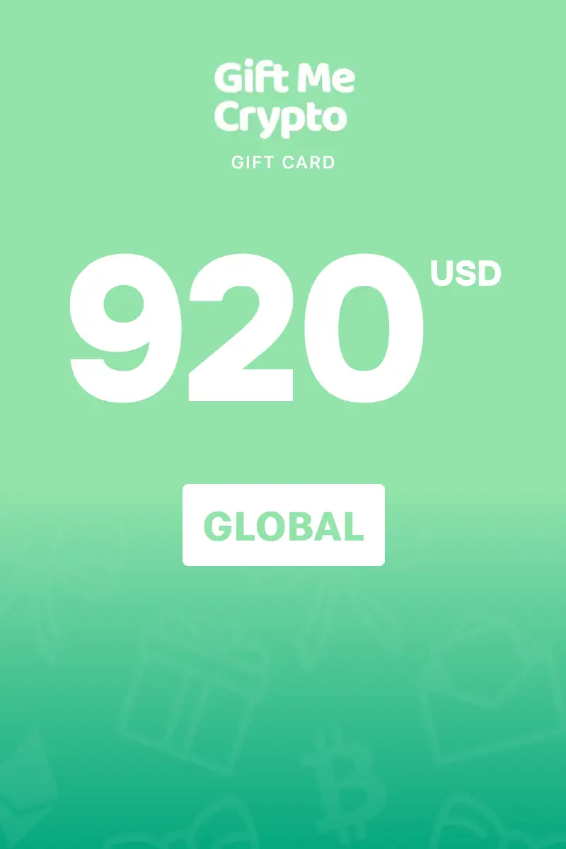 Gift Me Crypto (ETH) 920 USD Gift Card (Global) - Digital Key