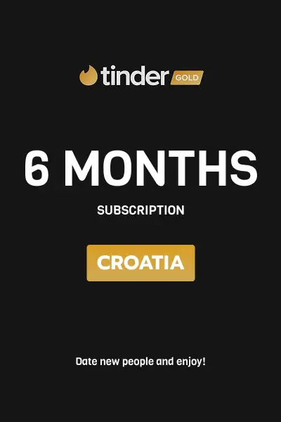 Tinder Gold 6 Months Subscription (Croatia) - Digital Key