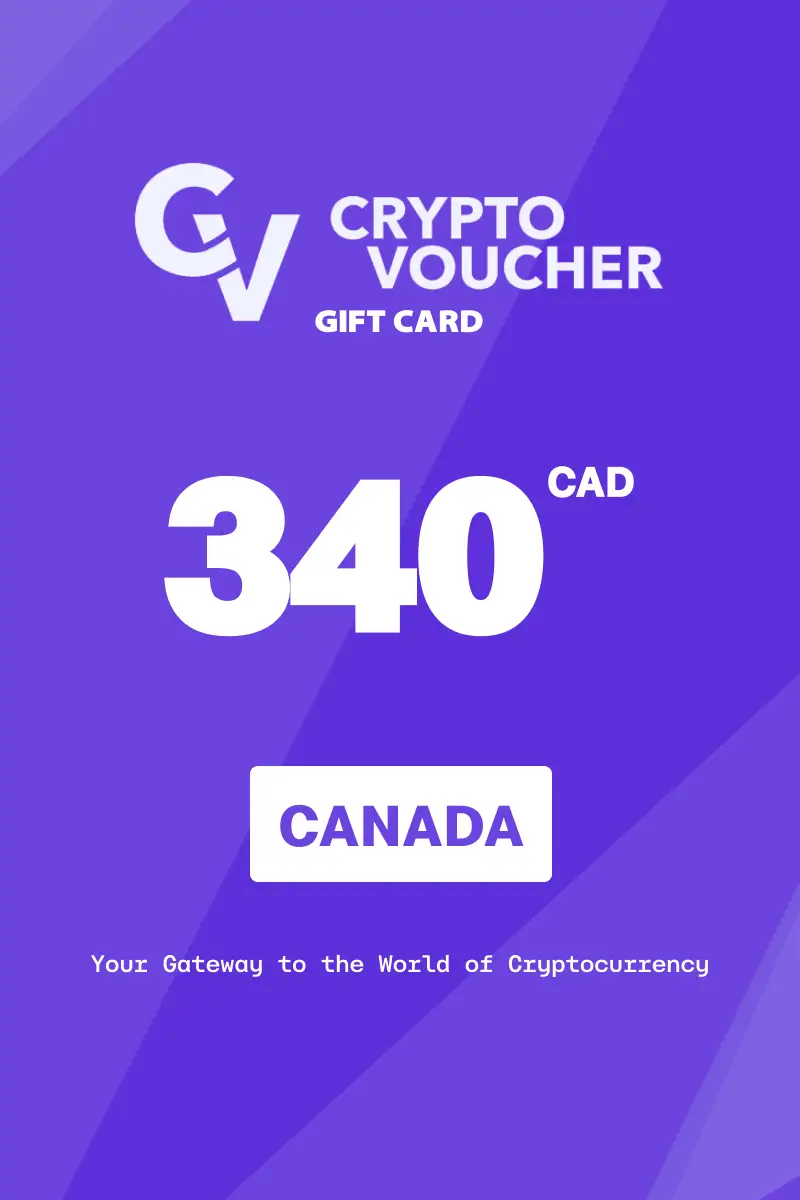 Crypto Voucher 340 CAD Gift Card (Canada) - Digital Key