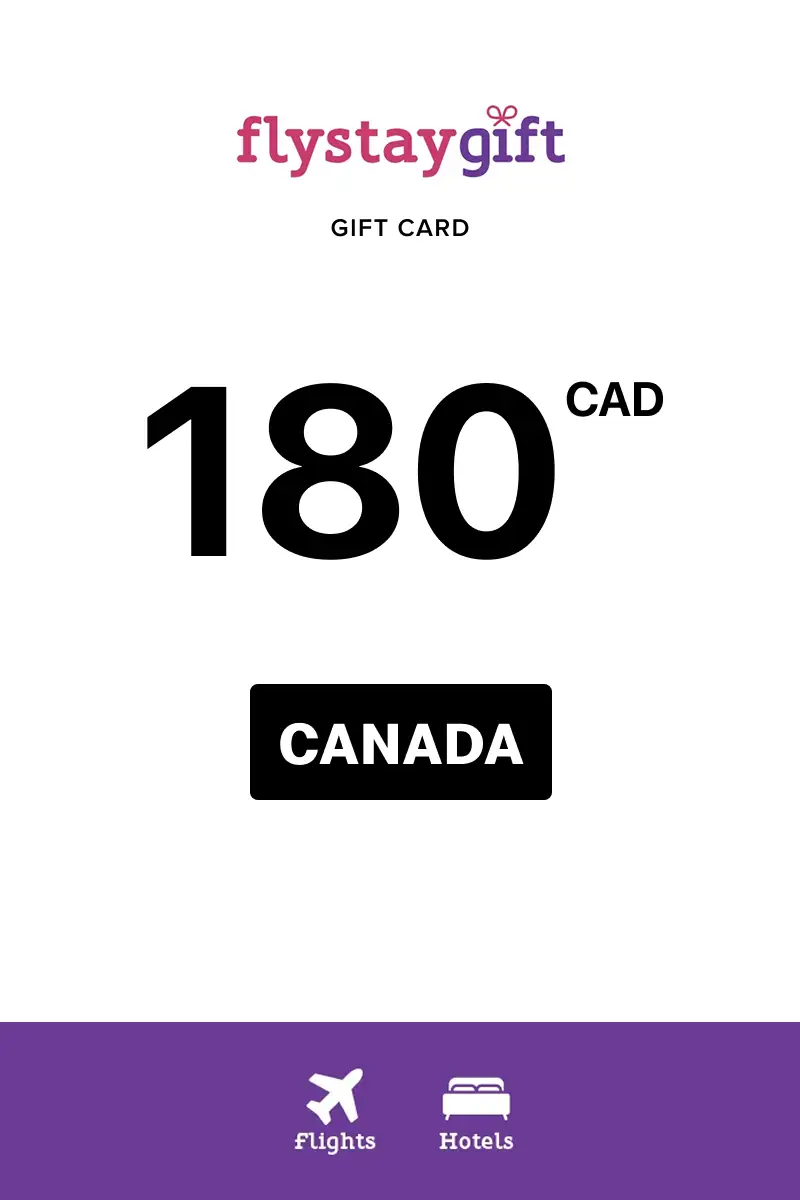 Flystay Gift 180 CAD Gift Card (Canada) - Digital Key