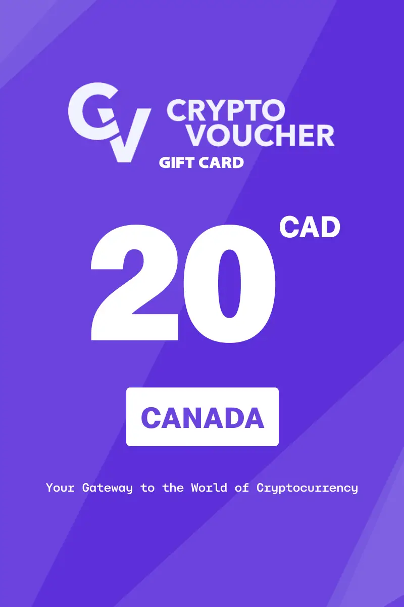 Crypto Voucher 20 CAD Gift Card (Canada) - Digital Key