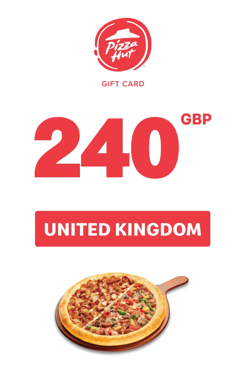 Pizza Hut 240 GBP Gift Card (United Kingdom) - Digital Key