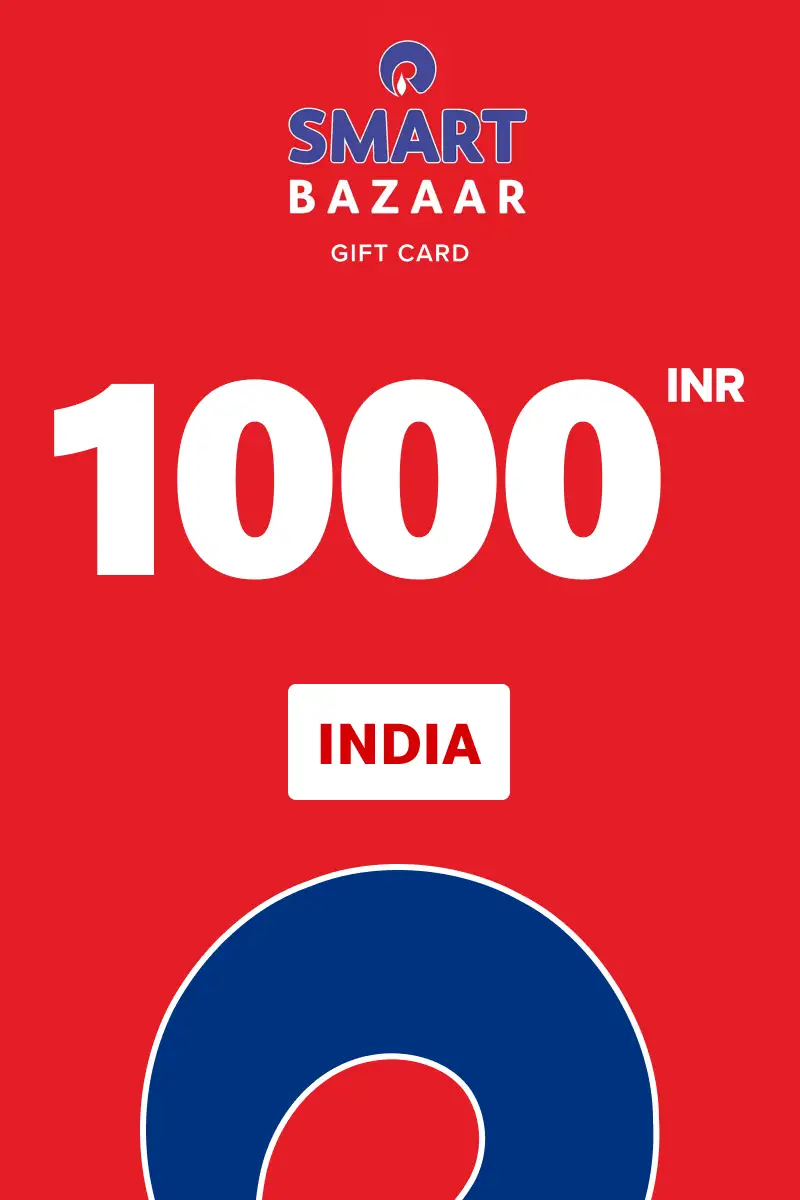 Reliance Smart Bazaar 1000 INR Gift Card (India) - Digital Key