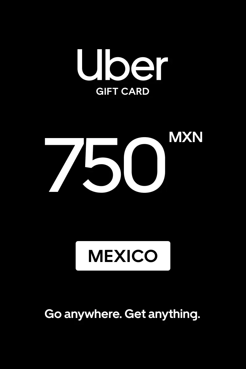 Uber 750 MXN Gift Card (Mexico) - Digital Key