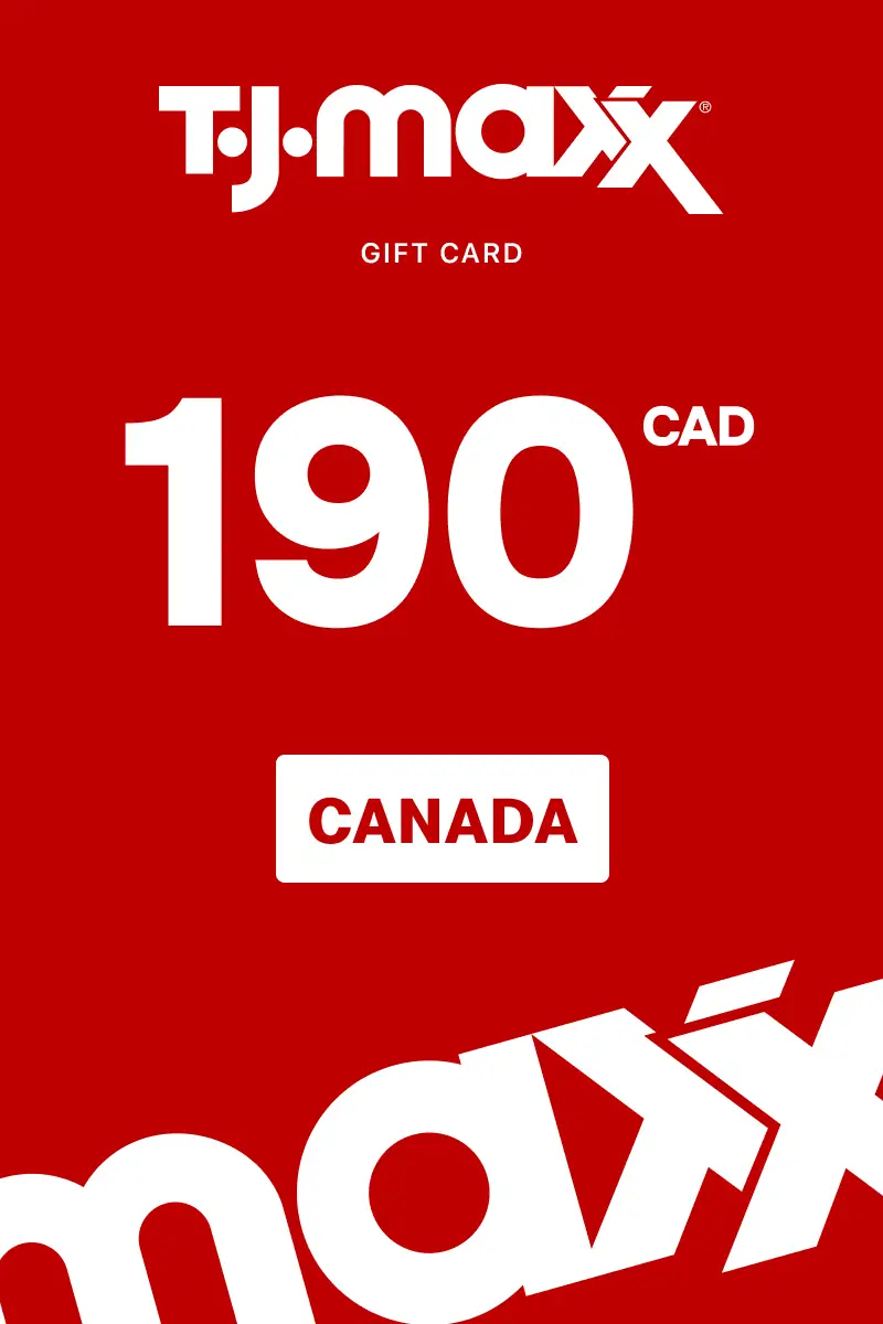 TJX 190 CAD Gift Card (Canada) - Digital Key
