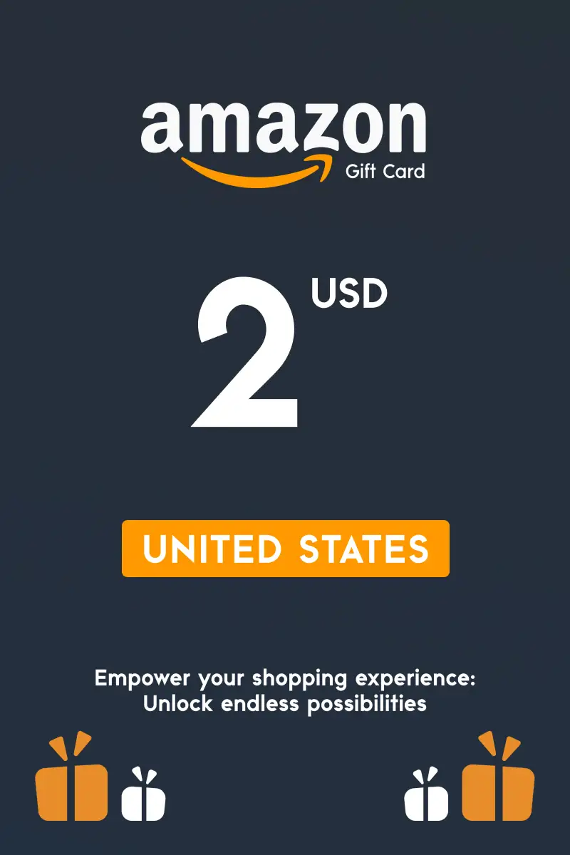 Amazon 2 USD Gift Card (United States) - Digital Key