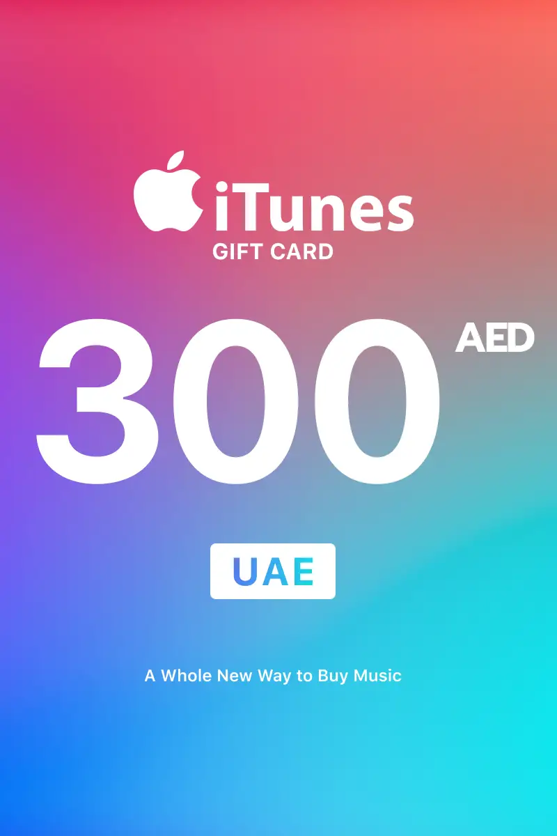 Apple iTunes 300 AED Gift Card (United Arab Emirates) - Digital Key