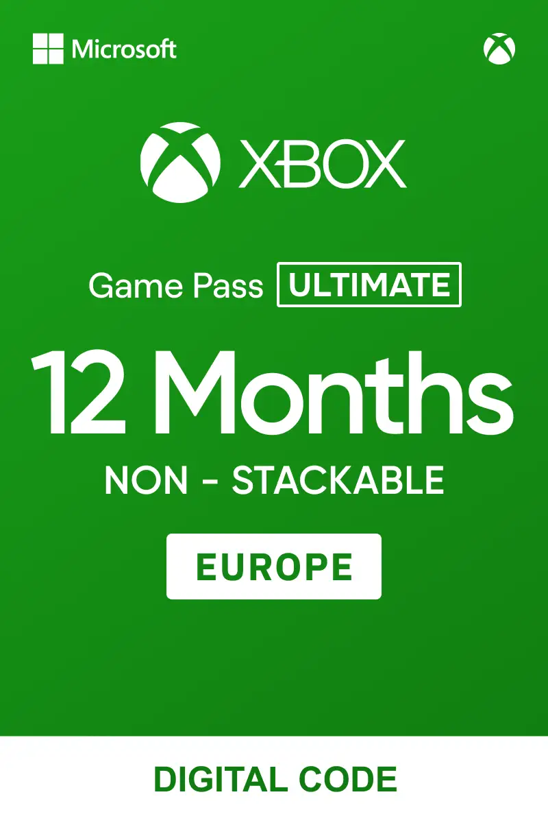 Xbox Game Pass Ultimate 12 Months Non-Stackable (Europe) - Xbox Live - Digital Key