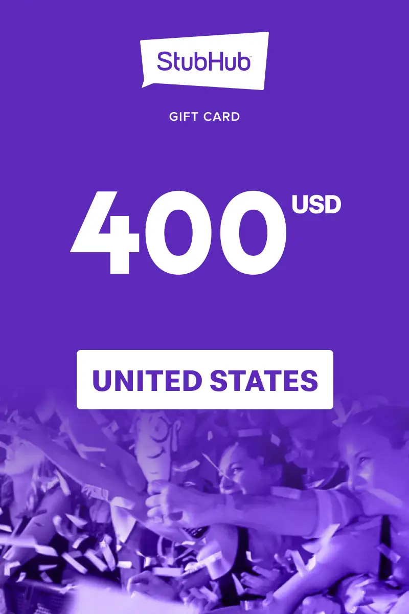 StubHub 400 USD Gift Card (United States) - Digital Key