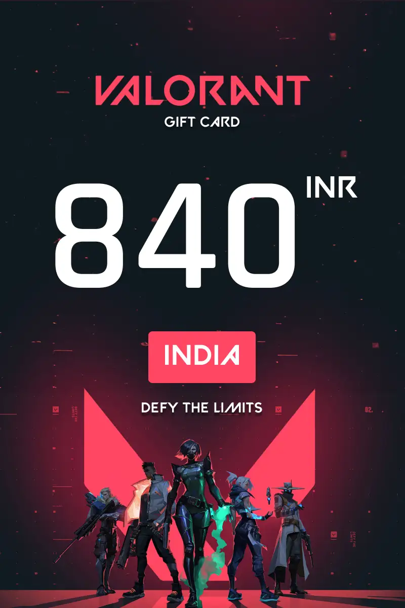 Valorant 840 INR Gift Card (India) - Digital Key
