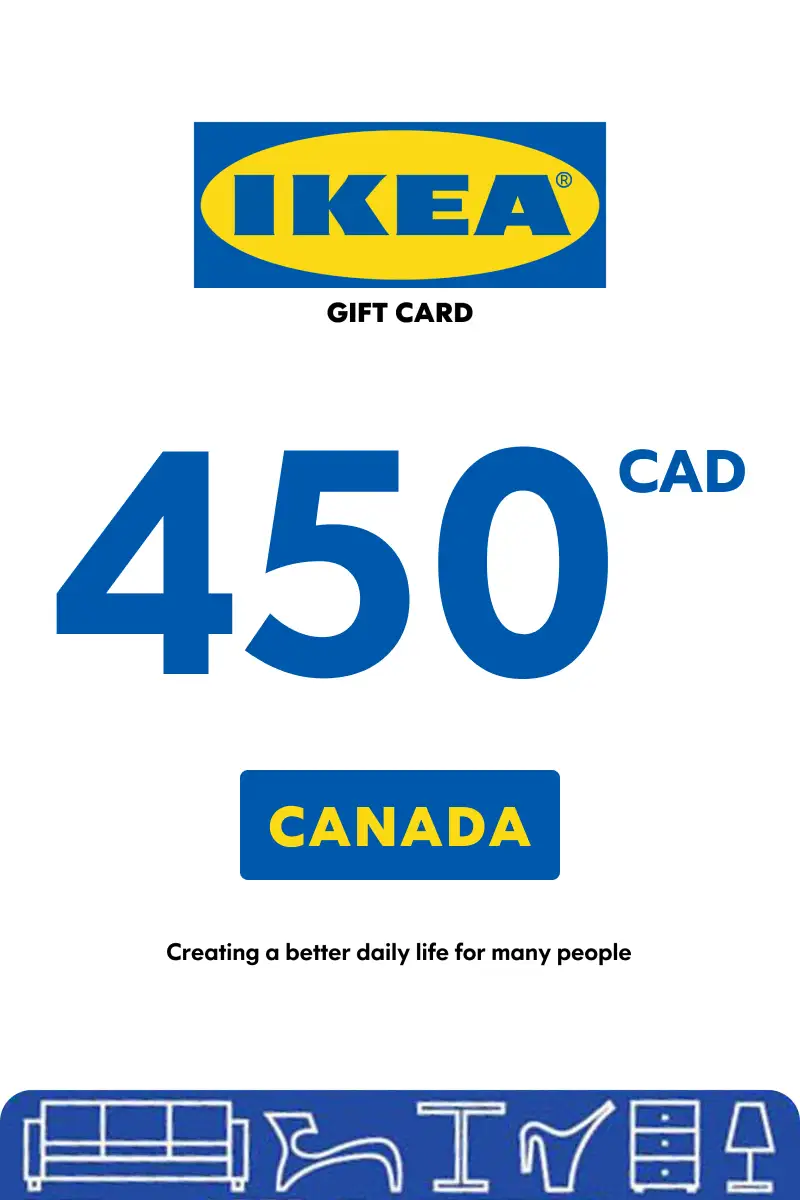 IKEA 450 CAD Gift Card (Canada) - Digital Key