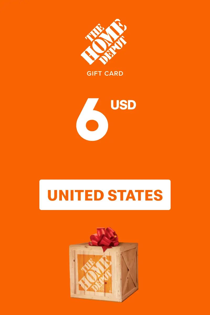 Home Depot 6 USD Gift Card (United States) - Digital Key afbeelding 1