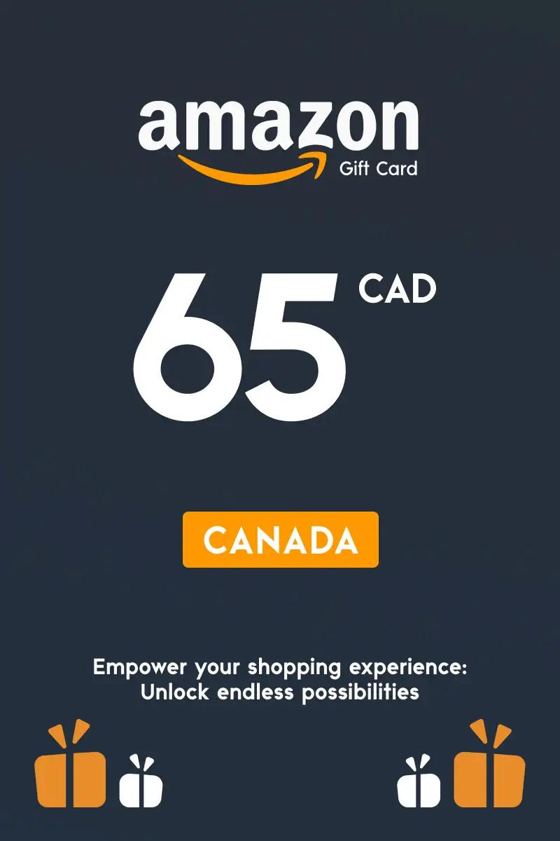Amazon 65 CAD Gift Card (Canada) - Digital Key