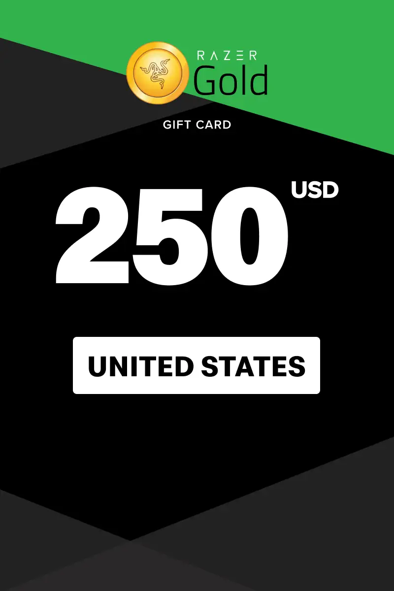 Razer Gold 250 USD Gift Card (United States) - Digital Key