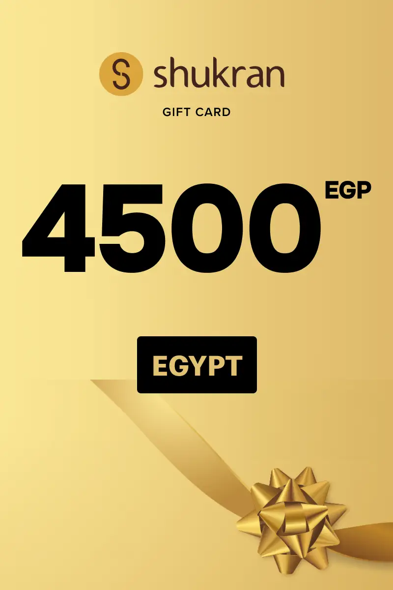 Shukran 4500 EGP Gift Card (Egypt) - Digital Key