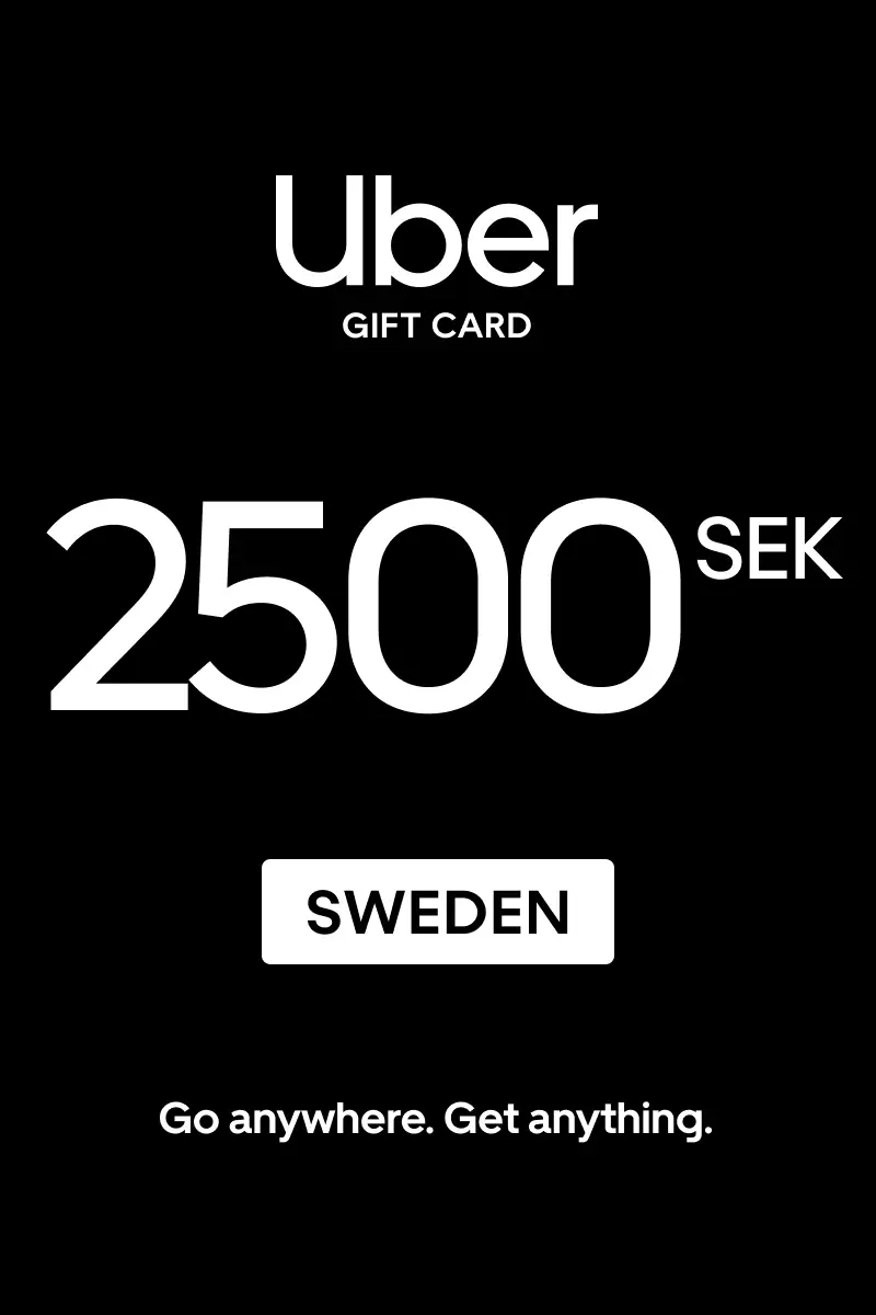 Uber 2500 SEK Gift Card (Sweden) - Digital Key