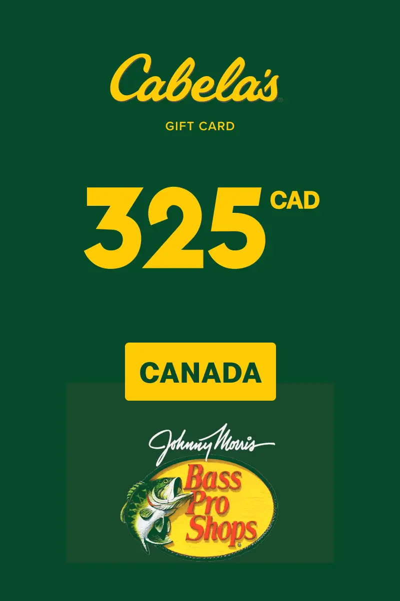 Cabela's 325 CAD Gift Card (Canada) - Digital Key