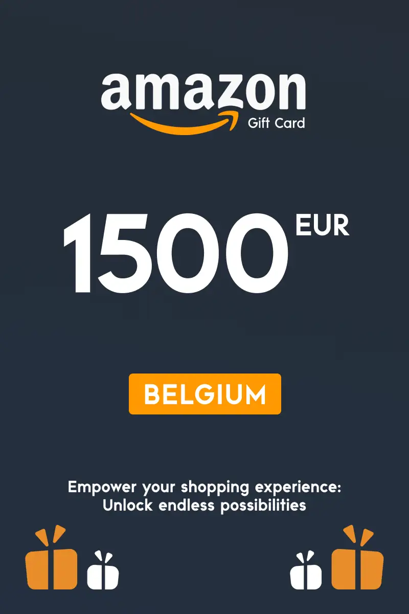Amazon 1500 EUR Gift Card (Belgium) - Digital Key