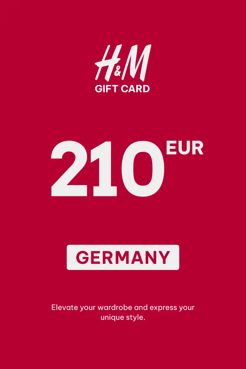 HandM 210 EUR Gift Card (Germany) - Digital Key