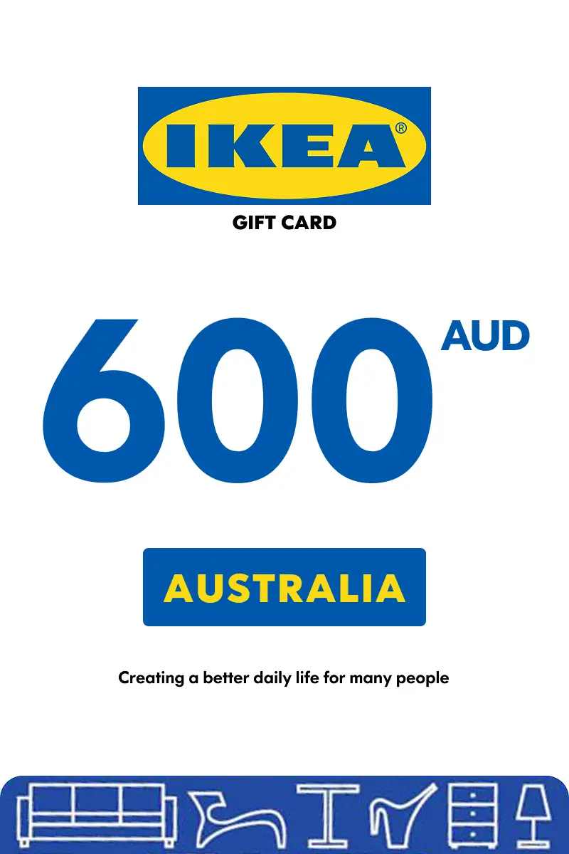 IKEA 600 AUD Gift Card (Australia) - Digital Key