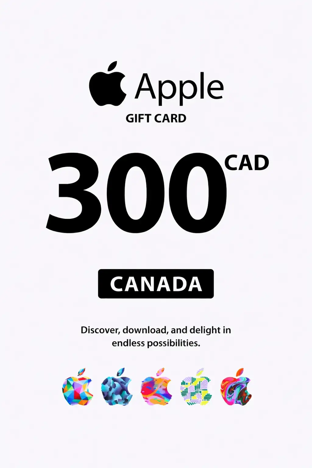 Apple 300 CAD Gift Card (Canada) - Digital Key