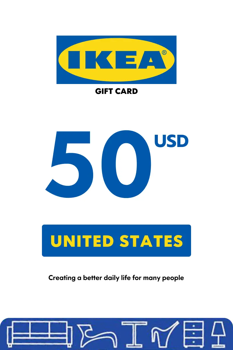 IKEA 50 USD Gift Card (United States) - Digital Key