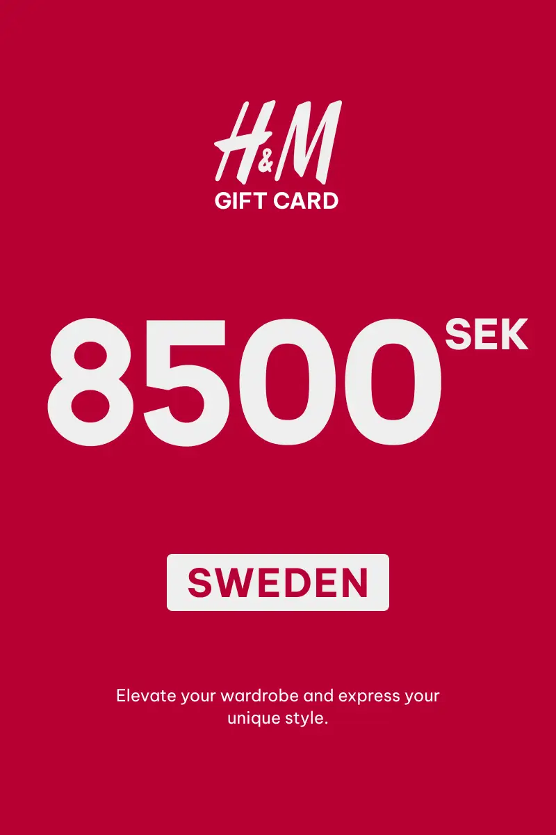 HandM 8500 SEK Gift Card (Sweden) - Digital Key afbeelding 1