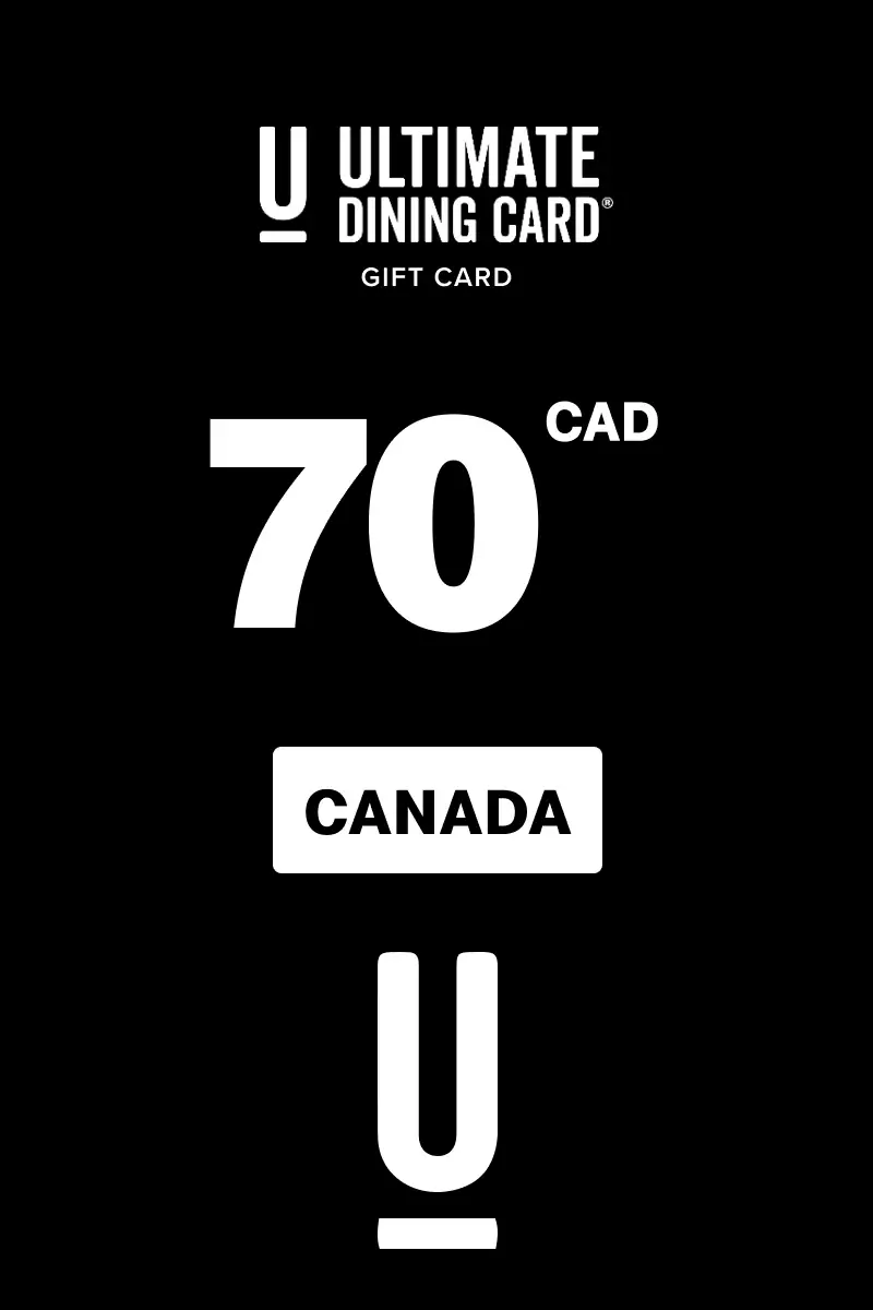 The Ultimate Dining 70 CAD Gift Card (Canada) - Digital Key