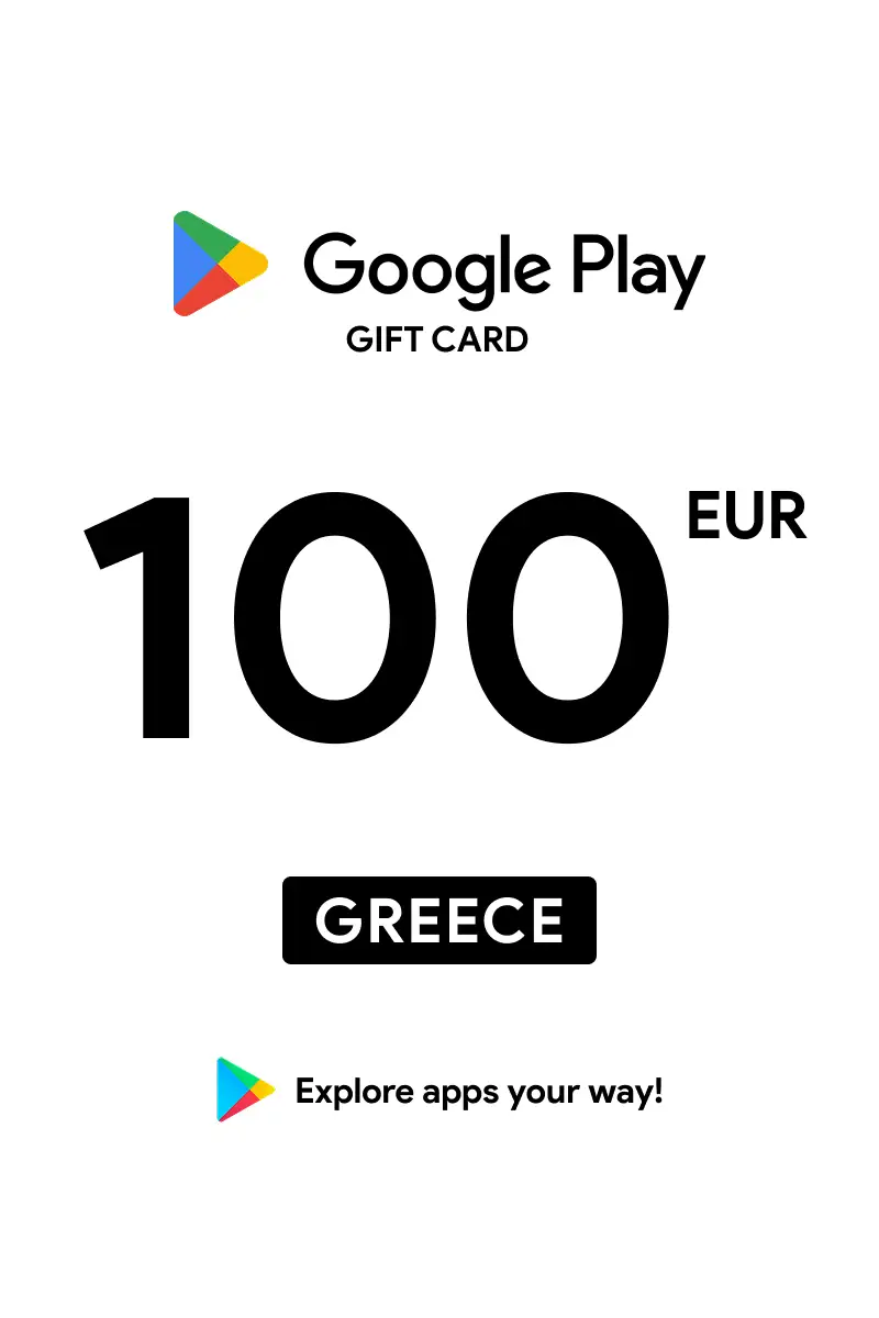 Google Play 100 EUR Gift Card (Greece) - Digital Key
