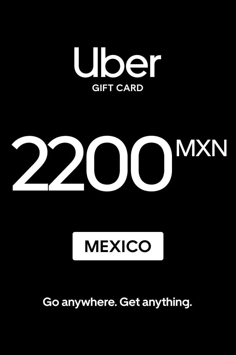 Uber 2200 MXN Gift Card (Mexico) - Digital Key