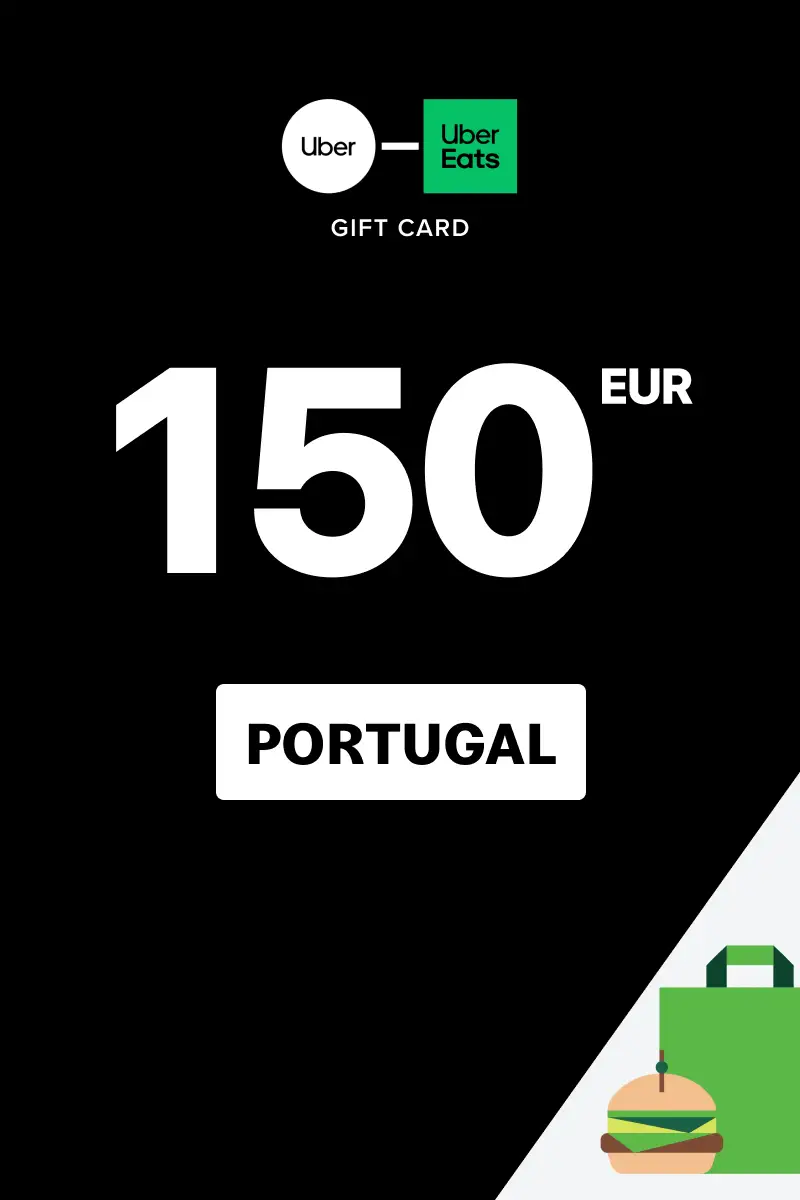 Uber Rides and Uber Eats 150 EUR Gift Card (Portugal) - Digital Key