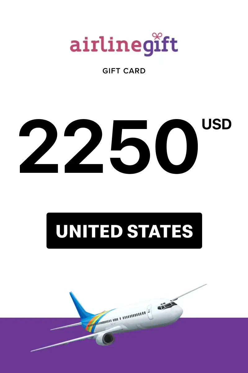 Airline Gift 2250 USD Gift Card (United States) - Digital Key