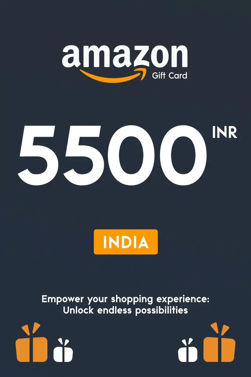 Amazon 5500 INR Gift Card (India) - Digital Key