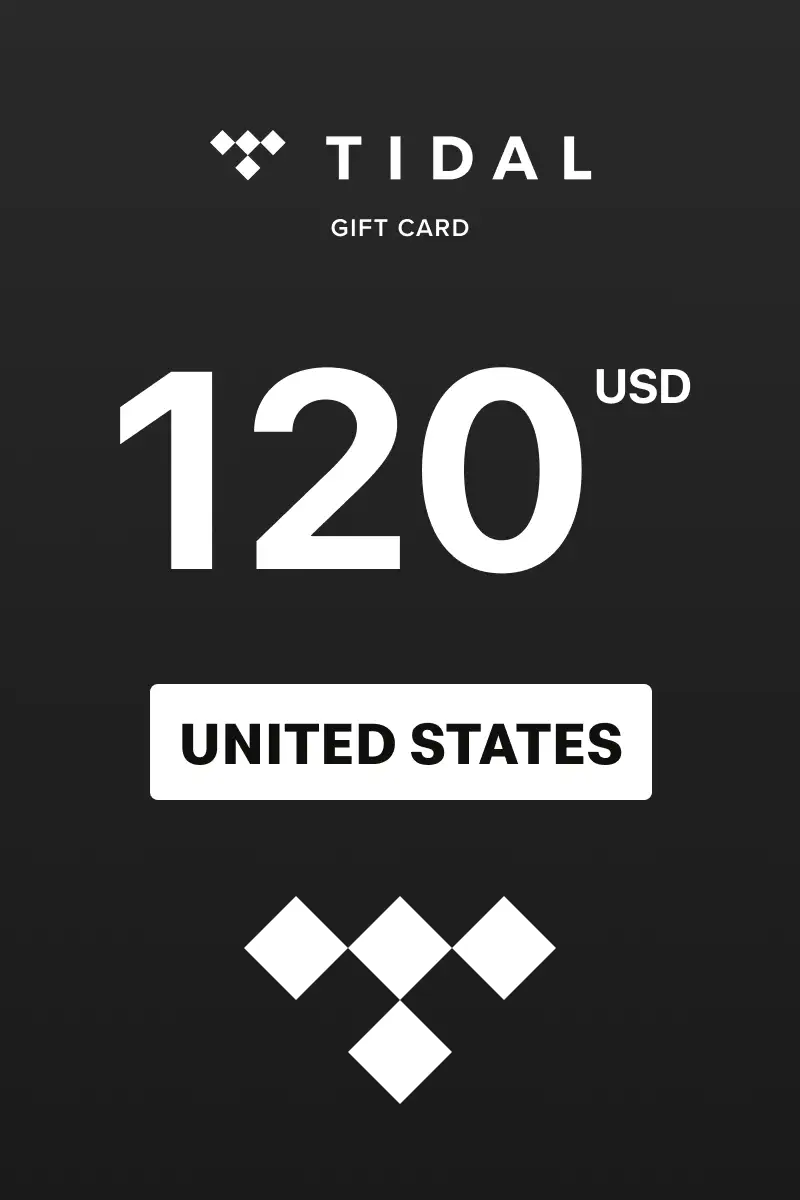 TIDAL 120 USD Gift Card (United States) - Digital Key