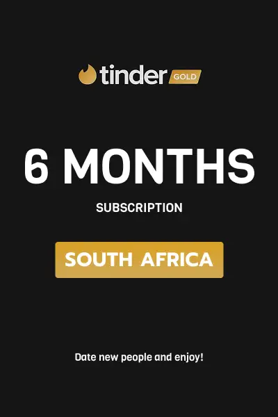 Tinder Gold 6 Months Subscription (South Africa) - Digital Key
