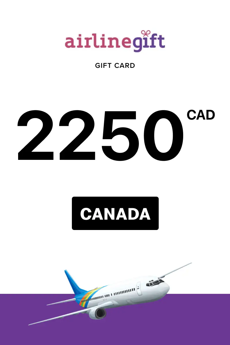 Airline Gift 2250 CAD Gift Card (Canada) - Digital Key