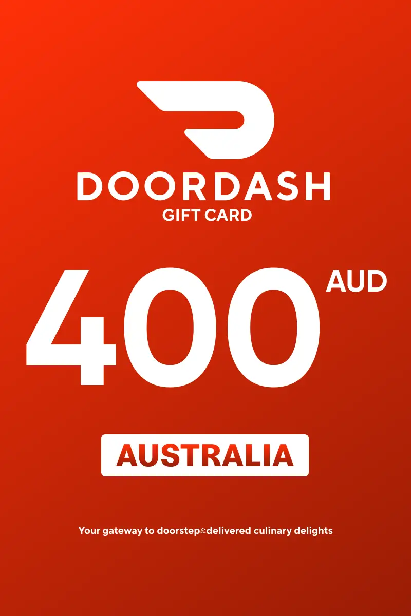 DoorDash 400 AUD Gift Card (Australia) - Digital Key