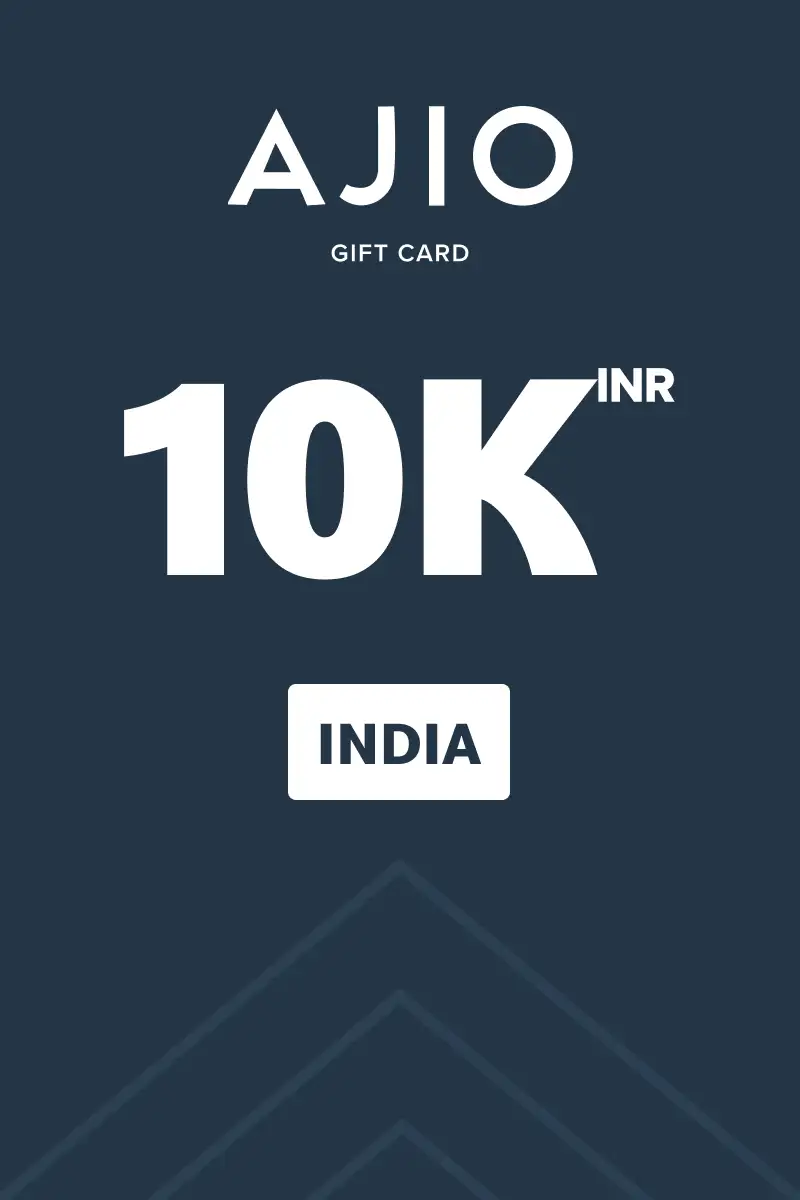 AJIO 10000 INR Gift Card (India) - Digital Key
